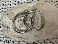Image 2 of Swirl Hoop Earrings