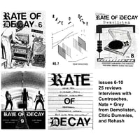Rate of Decay issues 6-10