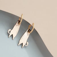 Image 1 of Pendientes de aro hanging cats de Materia Rica