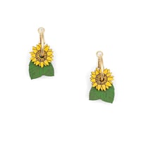 Image 2 of Pendientes Sunflowers de Materia Rica