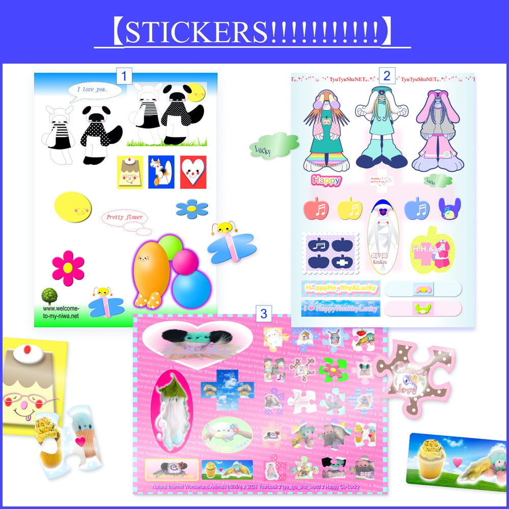 Image of Various_types of Sticker_sheets𓆤 