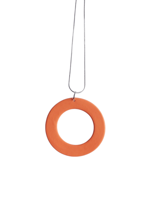 Image of Light Orange Circle Pendant