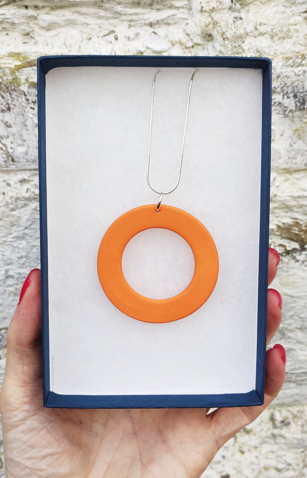 Image of Light Orange Circle Pendant