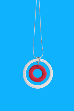 Image of Red/ White Buoy Pendant