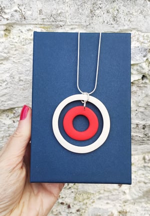 Image of Red/ White Buoy Pendant