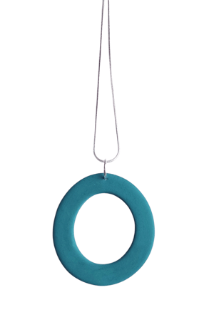 Image of Oval Teal Pendant