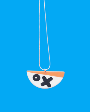 Image of Orange XO Pendant