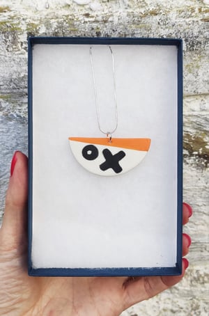 Image of Orange XO Pendant