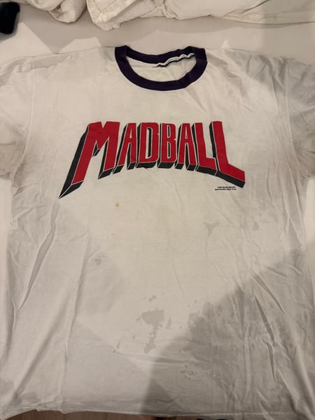 Image of MADBALL Vintage Ringer shirt NYHC Size XL