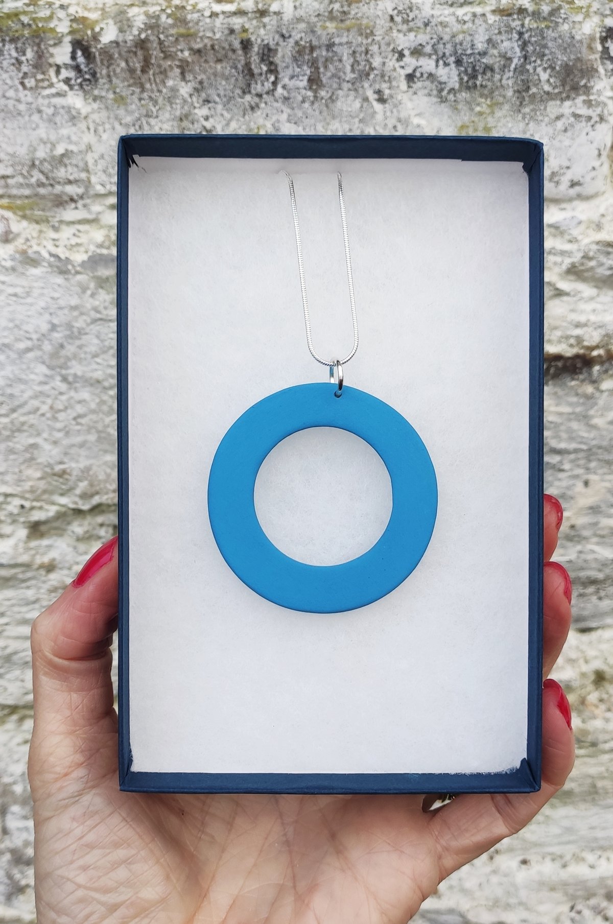 Image of Blue Circle Pendant 