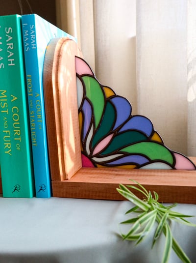 Image of Colorful bookends