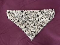 Image 1 of Beagle and Bird Pet Collar Bandana