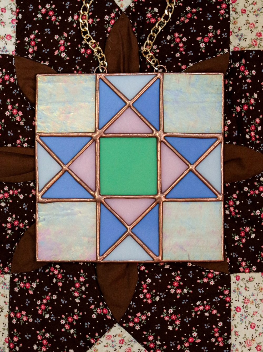 Image of Colorful Ohio star quilt