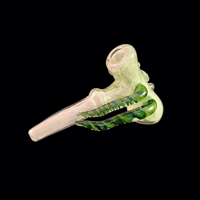 Image 2 of 5 inch white and green dry hammer with horns