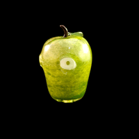 Image 1 of yellow-green apple bowl