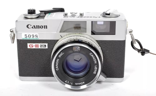 Image of Canon Canonet G-III QL-17 35mm compact camera with 40mm F1.7 lens #5098 CLA 2024