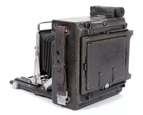 Image of Graflex Crown Graphic 4X5 Camera w/ Zeiss Tessar 135mm lens +film +holders #5107