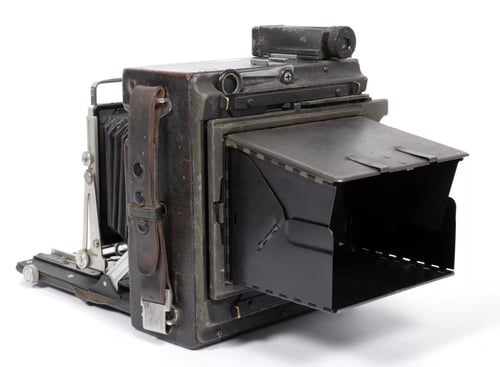 Image of Graflex Crown Graphic 4X5 Camera w/ Zeiss Tessar 135mm lens +film +holders #5107