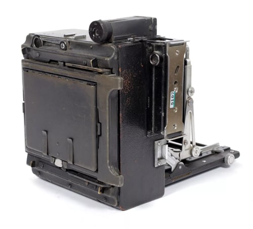 Image of Graflex Crown Graphic 4X5 Camera w/ Zeiss Tessar 135mm lens +film +holders #5107