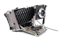 Image 7 of Linhof Technika IV 4X5 camera w/ 150mm + 90mm Lenses + grip + film + holders #5108
