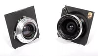 Image 8 of Linhof Technika IV 4X5 camera w/ 150mm + 90mm Lenses + grip + film + holders #5108