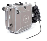 Image 10 of Linhof Technika IV 4X5 camera w/ 150mm + 90mm Lenses + grip + film + holders #5108