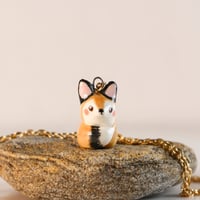 Image 2 of Thoughtful Red Fox Necklace