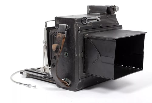 Image of Graflex Crown Graphic 4X5 Camera w/ Rodenstock 127mm lens +film +holders #5112