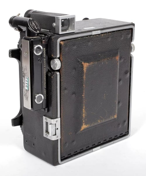 Image of Graflex Crown Graphic 4X5 Camera w/ Rodenstock 127mm lens +film +holders #5112