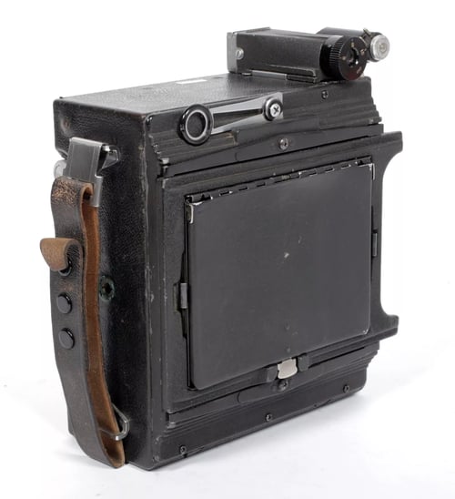 Image of Graflex Crown Graphic 4X5 Camera w/ Rodenstock 127mm lens +film +holders #5112