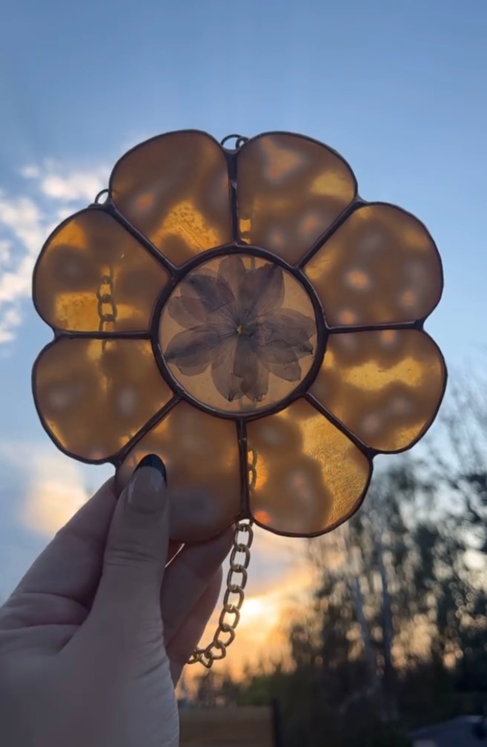 Image of Retro pressed flower