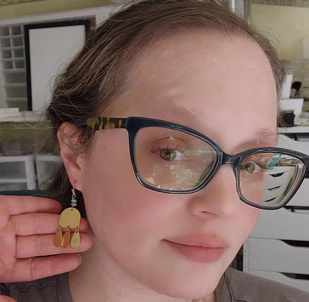 Image of Turquoise Pebble Earrings