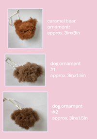 Image 4 of Handmade animal ornaments(or keychains)!