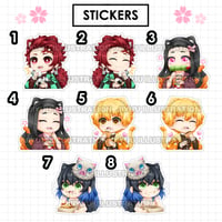 Image 1 of KnY NomNom Stickers – [RETIRING]