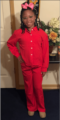 Image 2 of 2 Piece Long-Sleeve Little Girl's Suit