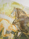 In The Stables A4 Risograph Print