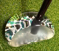 Image 3 of Blue, White and silver cello mallet putter