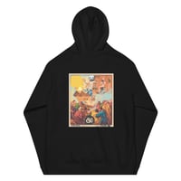 Image 3 of Black Cargo   - Contemporary Urban Art Apparel for the Woke -  Smoke - Unisex Eco Raglan Hoodie