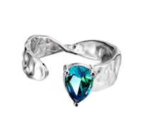 Image 3 of Premium 925 Sterling Silver Adjustable Ring – Elegant Korean-Inspired Design