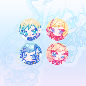 Image of star guardian glitter pins