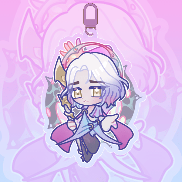 Image of arcane savior viktor keychains & stickers