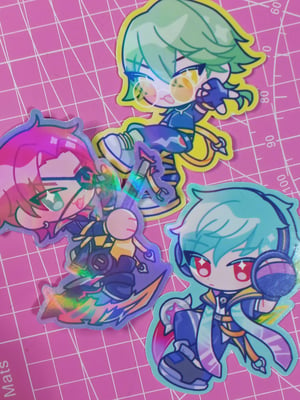 Image of heartsteel holo stickers