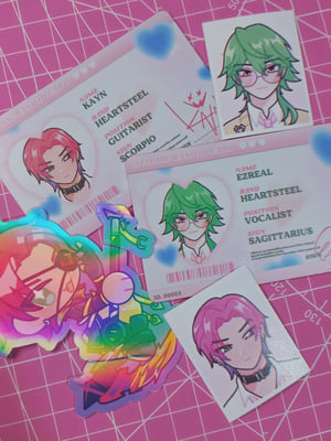 Image of heartsteel school band id cards