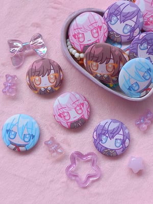 Image of project sekai glitter pins