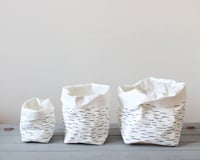 Image 2 of Birch pattern washable paper baskets