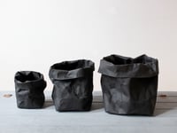 Image 4 of Washable paper baskets in Grey, Black and White