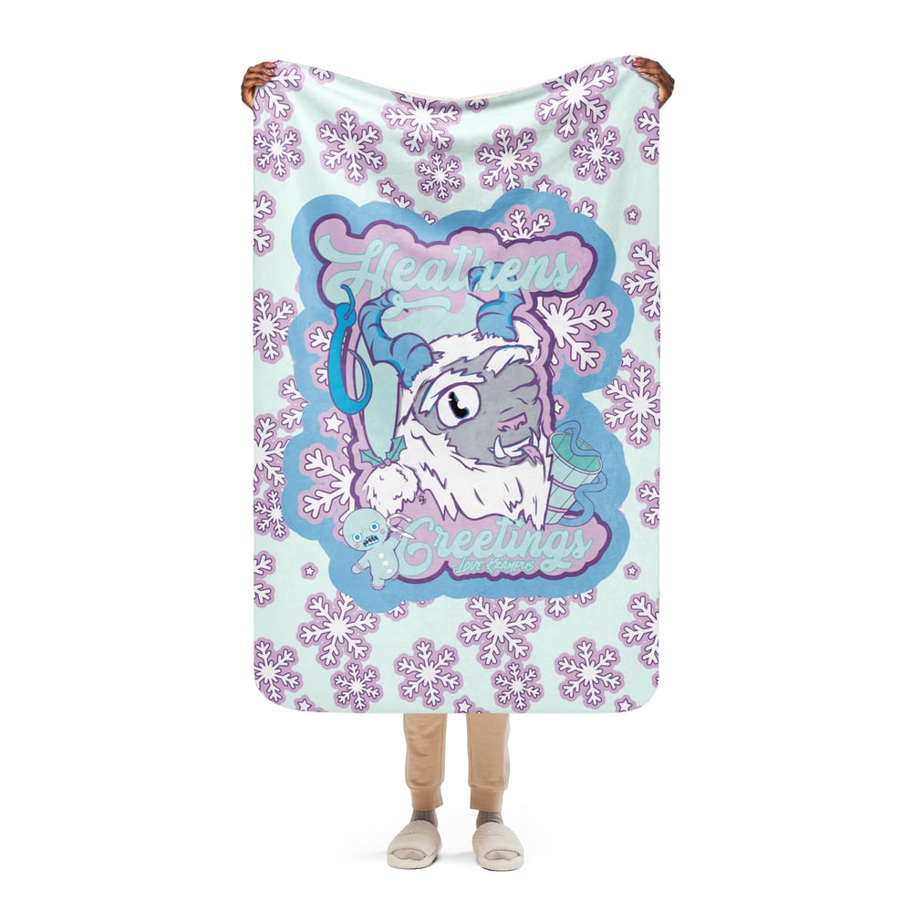 Image of Heathens Greeting - Sherpa blanket