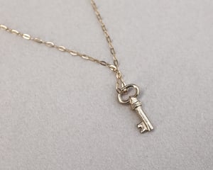 Image of *Sample Sale* 9ct gold, Tiny key necklace and bracelet