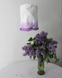 Image 2 of Washable paper cylinder lampshade