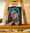 "jinx" original painting and prints